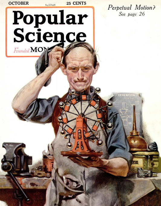 October 1920 Popular Science Cover Print