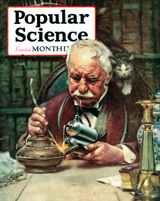 April 1921 Popular Science Cover Print