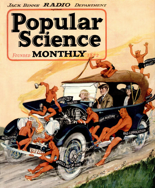 October 1922 Popular Science Cover Print