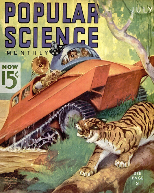 July 1937 Popular Science Cover Print