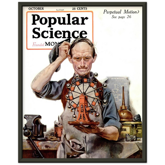 October 1920 Popular Science Cover Print
